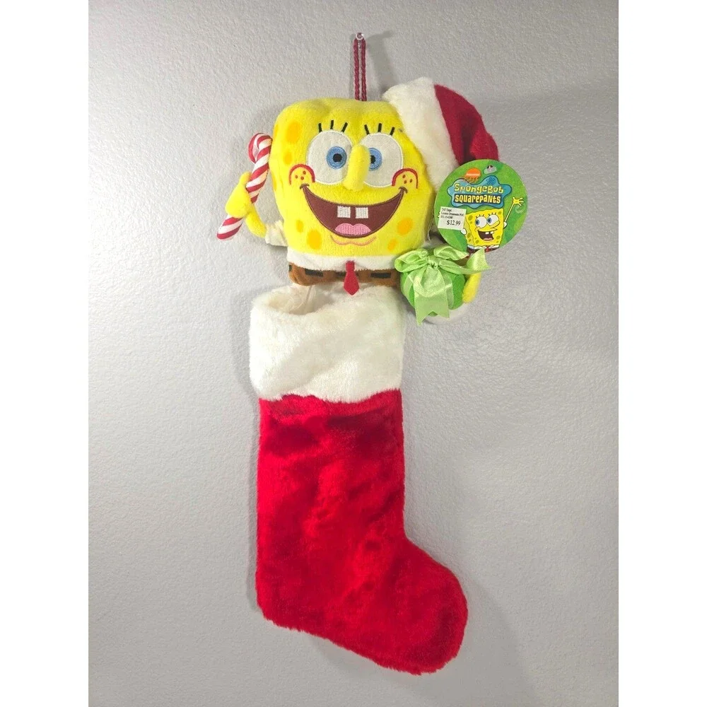 Spongebob Squarepants Plush Christmas Stocking - 2004 Vintage 3D  20